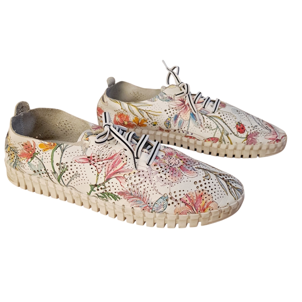 Eric Michael Floral Women's Sneakers.